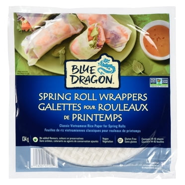 Blue Dragon Spring Roll Wrappers, 134gr