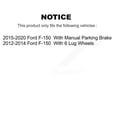 thumbnail image 2 of Transit Auto Rear Disc Brake Rotors and Semi-Metallic Pads Kit for Car Ford F-150 K8S-101637, 2 of 11