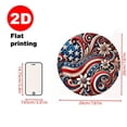 thumbnail image 3 of Birdeem Independence Day Decorations, Independence Day Decoration 2D Outdoor Home Circular Decoration Pendant Wall Decoration Pendant, Holiday Outdoor Decorations, 3 of 8