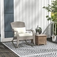 thumbnail image 2 of Outsunny Outdoor Wicker Adirondack Rocking Chair with Seat Cushion Pillow, 2 of 10