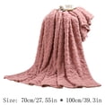 thumbnail image 3 of CEHVOM 70*100cm Super Soft Warm Solid Warm Micro Plush Fleece Blanket Throw Rug Sofa Bedding Clearance, 3 of 5