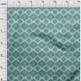 thumbnail image 3 of oneOone Velvet Teal Green Fabric Asian Ikat Craft Projects Decor Fabric Printed By The Yard 58 Inch Wide, 3 of 4