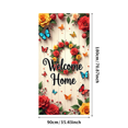 thumbnail image 3 of Welcome Home Banner Floral Butterfly Decor Wall Background for Party Wedding Garden Backdrop Photo Prop Event Decorations Vibrant Flower Display, 3 of 4