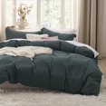 thumbnail image 1 of Bedsure Duvet Cover Full Size - Soft Prewashed Full Duvet Cover Set, 3 Pieces, 1 Duvet Cover 80x90 Inches with Zipper Closure and 2 Pillow Shams, Forest Green, Comforter Not Included, 1 of 6