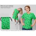 thumbnail image 5 of oneOone Georgette Viscose Light Green Fabric Tropical Craft Projects Decor Fabric Printed By The Yard 42 Inch Wide, 5 of 5