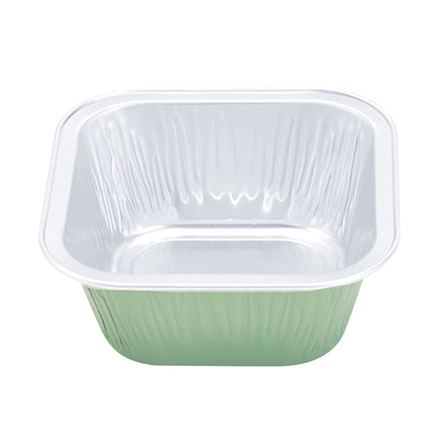Pompotops Foil Cupcake Cups Square Lid Cupcake Cups, Mini Cupcake Cups Kitchen Baking Cups 100 PCS Clearance