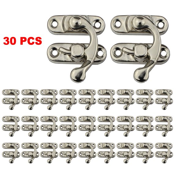 30pcs Antique Bronze Iron Padlock Hasp Hook Lock For Mini Jewelry Wooden Box