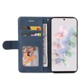 thumbnail image 5 of Compatible Google Pixel 7 5G Case, Leather Wallet Case Stand View Magnetic Clasp Book Flip Folio Phone Cover - Blue, 5 of 5