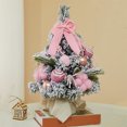 thumbnail image 4 of HOZADOIE Mini Pendant Home Decoration Mini Christmas Tree Flocking White Christmas Tree Ornaments Small Encrypted Decoration Desktop, 4 of 6