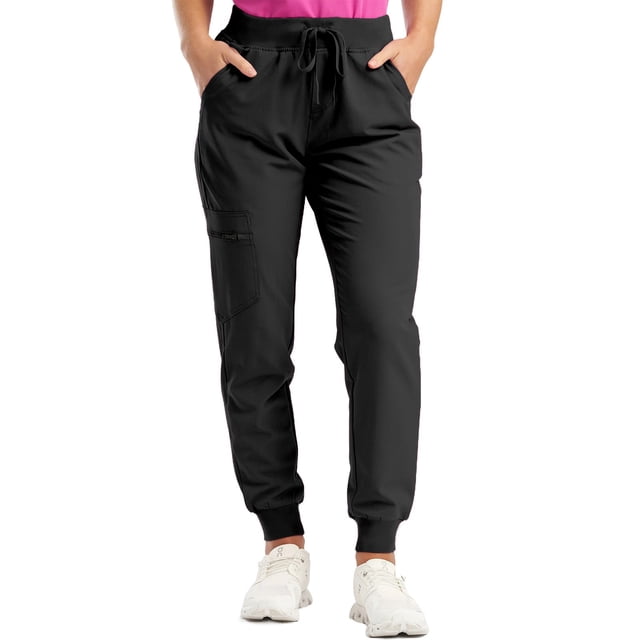 Pantalon Cargo de Sarrau pour Femme Style Jogger Taille Haute Pantalon de Randonnée - Polyester, Cordon de Serrage, Multiples Poches, US 4-12 pour Plein Air/athlétique