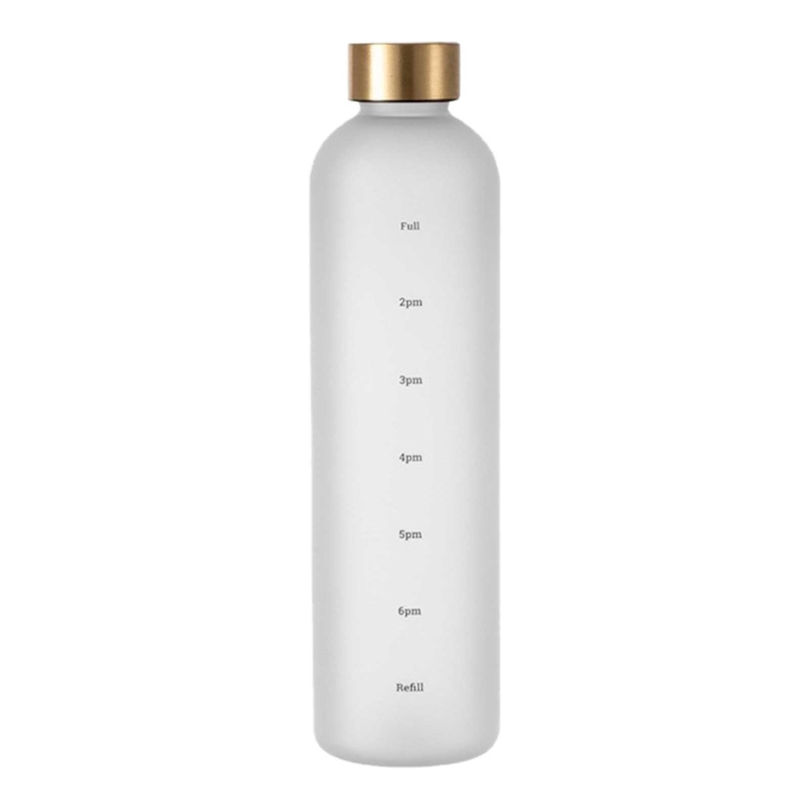 Glass&Bottle | Product Title White Reusable Water Bottle Motivational Space Cup 1000ML Water Bottle for Everyday Hydration