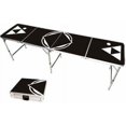 thumbnail image 1 of 8' Beer Pong Table - Lightweight & Portable with Carrying Handles by Red Cup Pong (Black), 1 of 5