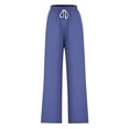 thumbnail image 4 of Pants for Women, Womens Fashionable Striped Printed Drawstring Wide Leg Pants, 4 of 4