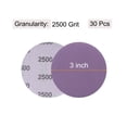 thumbnail image 2 of Unique Bargains 30 Pack 3-Inch Purple Sanding Discs 2500 Grits Hook & Loop Professional Aluminum Oxide Sandpaper, 2 of 5