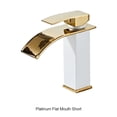 thumbnail image 4 of tredstone Luxurious Basin Waterfall Sink Waterproof And Multi-functional Durable Basin Waterfall white gold short, 4 of 6
