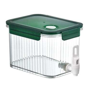 Large Capacity Plastic Beverage Dispenser, Drink Dispenser with Tap Ice Lemonade Juice Container with Lid, Fruit Teapot Lemonade Milk Bucket Drink Container