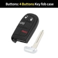 thumbnail image 3 of Unique Bargains 4 Buttons Keyless Entry Remote Fob Key Shell Case for Dodge Journey 2011-2020, 3 of 7