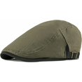 thumbnail image 2 of LinYooLi Newsboy Cap Spring Summer Sun Hat Adjustable Solid Ivy Flat Cap Men Women Beret Breathable Cotton Beret Hat, 2 of 7