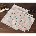 thumbnail image 1 of pitrice Cotton Blend Linen Home Storage Travel Use Printing Bag with the Drawstring, 1 of 9