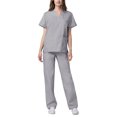 thumbnail image 3 of Adar Mens Medical Scrubs Set Medical Uniforms - Roomy Fit (30 Colors), 3 of 7