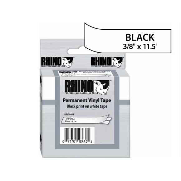 Dymo/cardscan/rolodex Dymo Rhino Vinyle Blanc 3/8