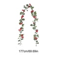 thumbnail image 3 of Christmas Artificial Vines Faux Flower Wall Hanging Table Decor Artificial Green Plant Christmas Home Decor Props, 3 of 6