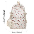 thumbnail image 2 of Floral Backpack for Girls - Lightweight Travel Daypack Cute Flower Rucksack with Large Capacity Ideal for School and Commute, 2 of 3