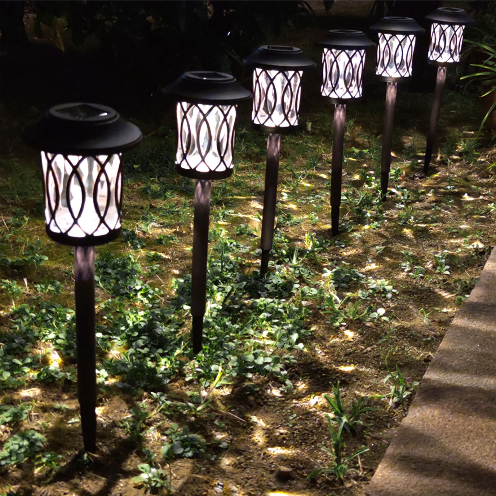 LSLJS Outdoor Solar Lights, Water Proofing Land-scape Spotlights, Garden Lights, Wireless Solar Powered Outdoor Lights/Lighting for Yard,Solar Meadow Lamp Garden, Solar Lights