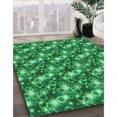 thumbnail image 3 of Ahgly Company Machine Washable Indoor Rectangle Transitional Forest Green Area Rugs, 6' x 9', 3 of 7