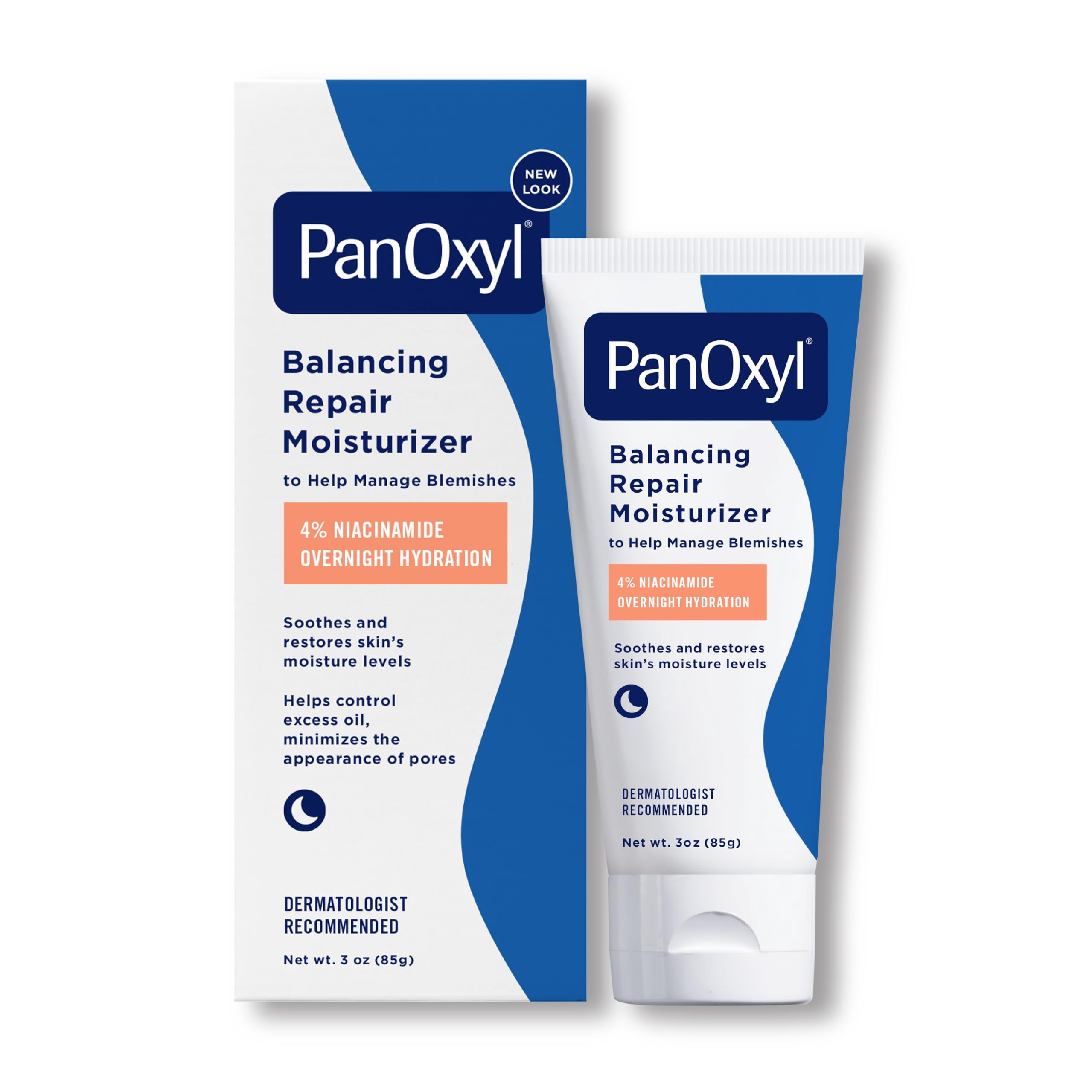 PanOxyl, PM, Balancing Repair Moisturizer with Niacinamide, 3 oz (85 g)