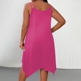 thumbnail image 4 of Ounisa Robe Camisole Midi Fluide Sans Manches à Encolure Dégagée et Ourlet Asymétrique pour Femme Grande Taille, 4 of 8