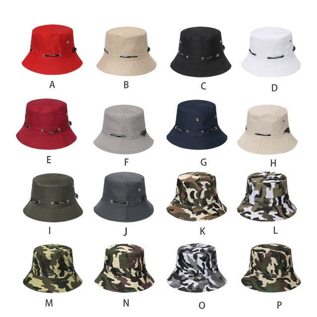 VONKY Comfortable And Breathable Fisherman Hat For Sun Protection Sunscreen Fisherman Cap Hat Summer gray 58cm 5Set