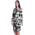 thumbnail image 4 of Moomaya Womens Full Sleeve Printed Midi Length Printed Bodycon Dress, 4 of 6