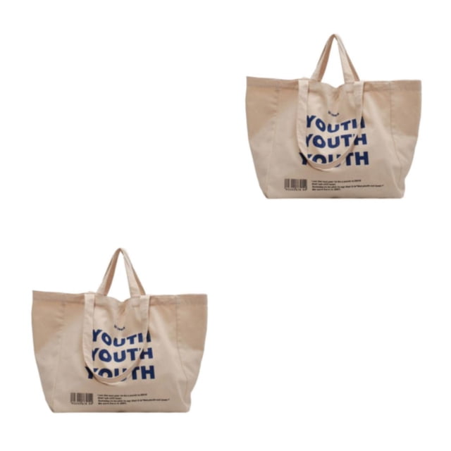 Thinsony Large Capacity And Fashionable Style Sturdy Canvas Shoulder Bag Female Shoulder Bag Shoulder Bags white 2Set