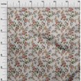 thumbnail image 3 of oneOone Georgette Viscose Gray Fabric Floral Craft Projects Decor Fabric Printed By The Yard 42 Inch Wide, 3 of 4