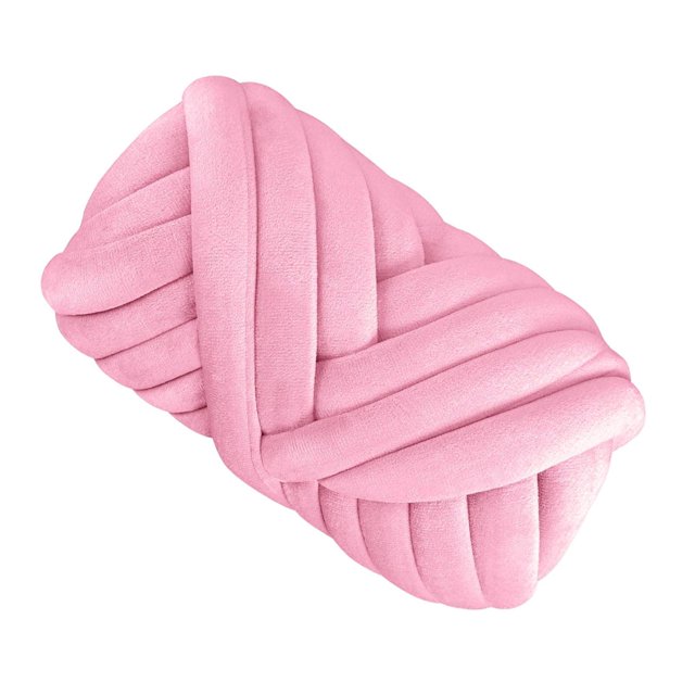 kurtrusly 1/2/3/5 Soft Chunky Yarn for Cozy DIY Rug Making and Sweaters Pink 2.5cm 1 Pc