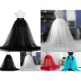 thumbnail image 3 of Women‘s Gril Solid Color Tulle Tutu Long Elastic Waist Skirt Wedding Party Prom Mesh Dress, 3 of 3