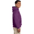 thumbnail image 3 of Gildan Mens Heavy Blend Hooded Sweatshirt, S, Plum, 3 of 4