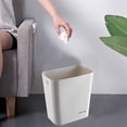 thumbnail image 4 of TopLLC Garbage Can, Trash Can, Kitchen Trash Can Rectangular Open Top Waste Bin Suitable For Home Bathroom Kitchen Bedroom Office Waste Bin Modern Design Plastic Waste Bin rubbish bin, 4 of 7