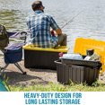 thumbnail image 2 of Homz 15 Gallon Durabilt Home Storage Container w/Lid, Black/Yellow(2 Pack), 2 of 12