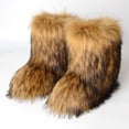 thumbnail image 1 of LSLJS Women's Winter Faux Fur Boots Round Toe Warm Fuzzy Furry Snow Boots Imitation Plus Cashmere Snow Shoes, 1 of 7