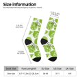 thumbnail image 2 of Wukai Chaussettes Mi-Mollet Imprimé Citrons Verts Contrastés, Design Imprimé 3D Chaussettes Adultes, Chaussettes de Sport Haute Élasticité Respirantes, Adaptées pour Quotidien, Unisexe, 2 of 6