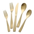 thumbnail image 2 of Hometrends 20-Piece Forged Flatware Set, Satin Gold, 2 of 16