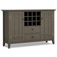 thumbnail image 1 of Bedford Wood 54" Transitional Sideboard Buffet and Wine Rack in Farmhouse Gray, 1 of 8