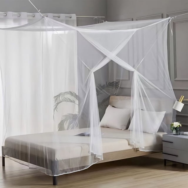 Meitianfacai Moustiquaire de Lit Chambre Décorative Ouverture Latérale Simple Moustiquaire Rideaux
