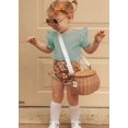 thumbnail image 3 of Ensemble 2 Pcs Mode Été T-shirt à Manches Courtes Col Rond et Shorts Imprimé Feuille pour Enfants Tout-Petits Bébés Filles, 3 of 4