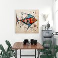 thumbnail image 2 of Poisson Abstrait - Toile 36"x36 Pouces - Impression sur Demande, 2 of 5