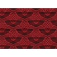 thumbnail image 1 of Ahgly Company Tapis d'Intérieur Rectangulaires Transitionnels Rouges Lavables à la Machine, 2 Pieds x 3 Pieds, 1 of 7