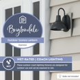 thumbnail image 4 of Prominence Home Brightondale Lampadaire Industriel d'Extérieur en Forme de Scone pour Autocar, Noir, 4 of 10