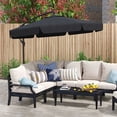 thumbnail image 2 of Outsunny 11FT Offset Hanging Patio Umbrella for Backyard, Black, 2 of 10